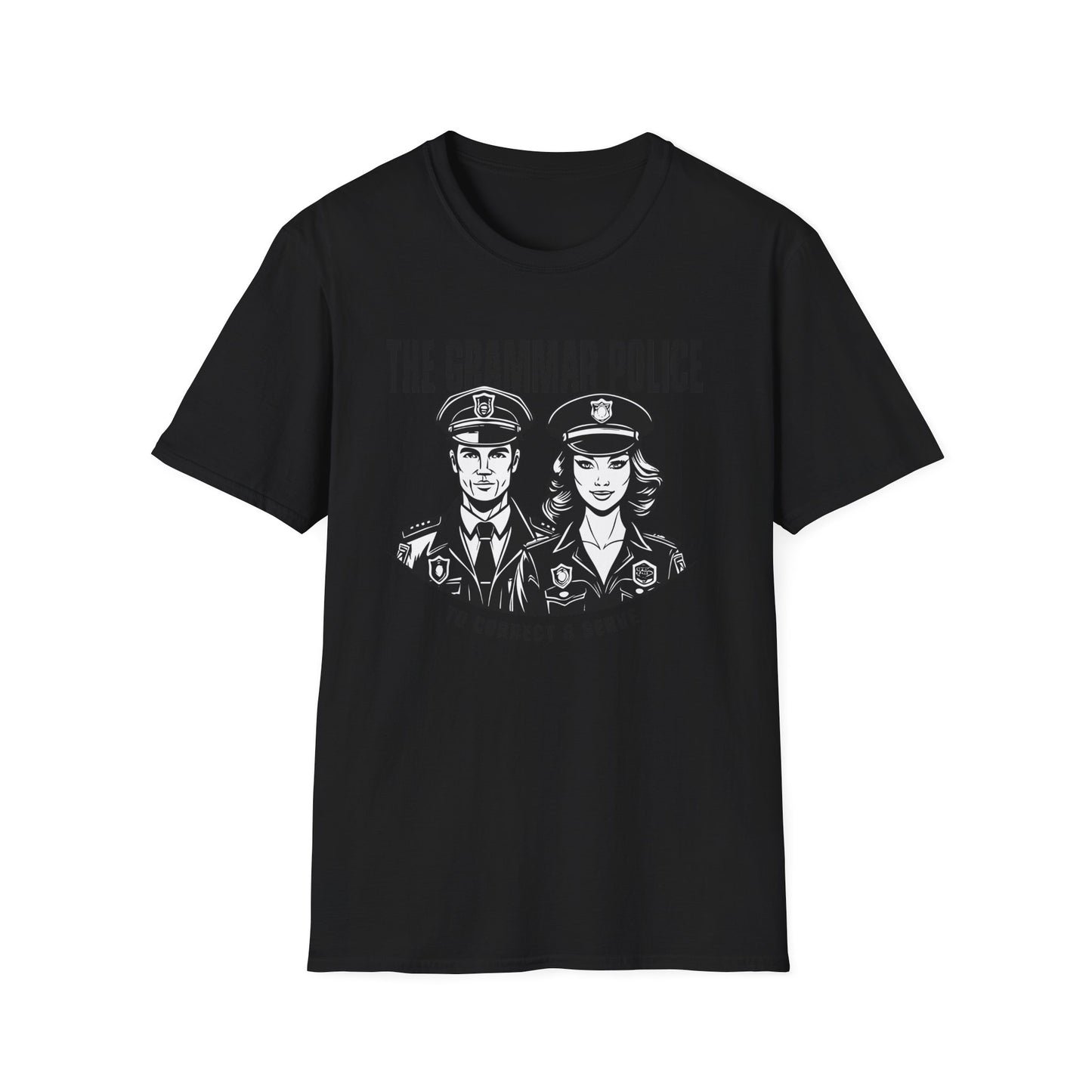Grammar Police to Correct and Serve Graphic T-Shirt - Melody