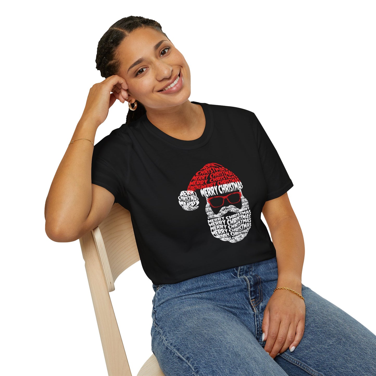 Retro Merry Christmas Santa Shirt – Fun Holiday Graphic Tee