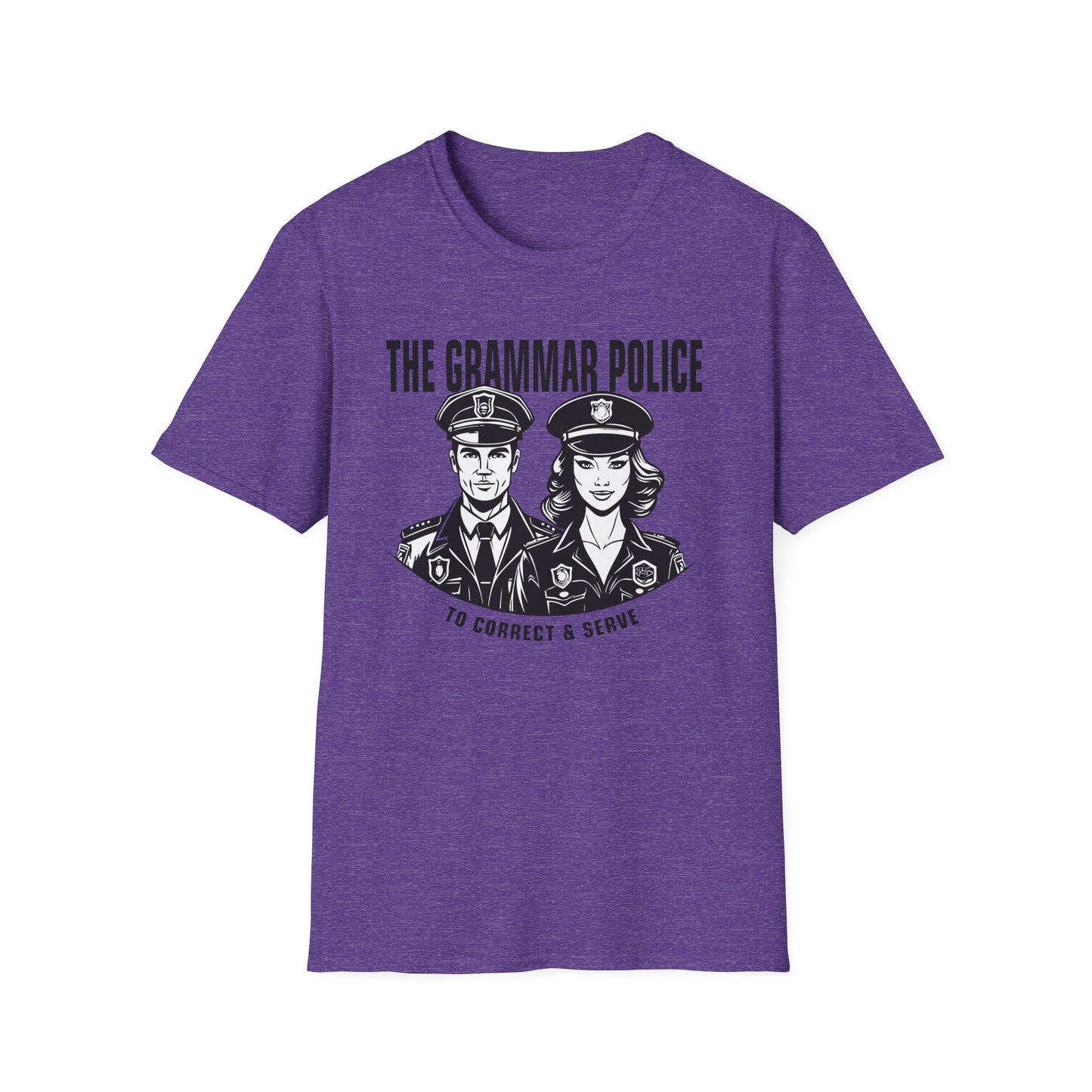 Grammar Police to Correct and Serve Graphic T-Shirt - Melody