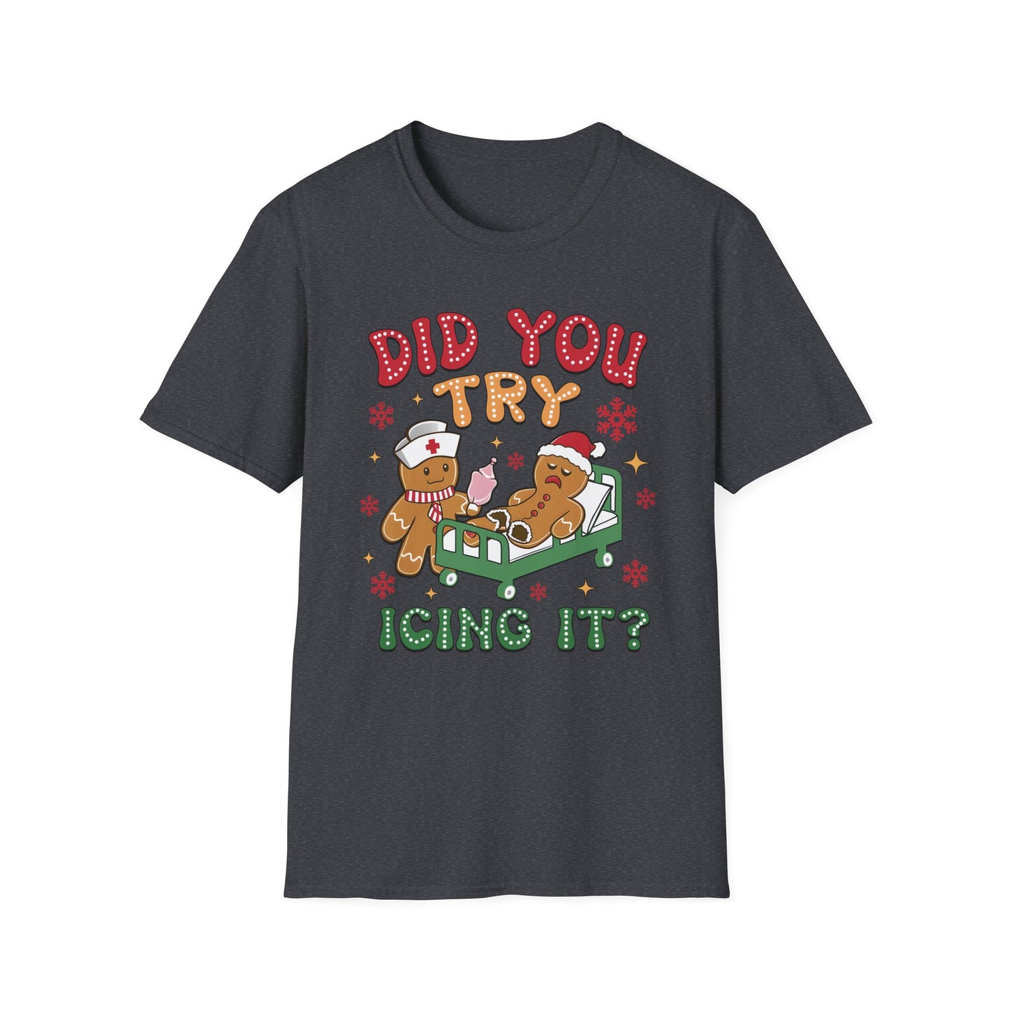 unny Gingerbread Christmas Shirt – “Did You Try Icing It?” Holiday Design