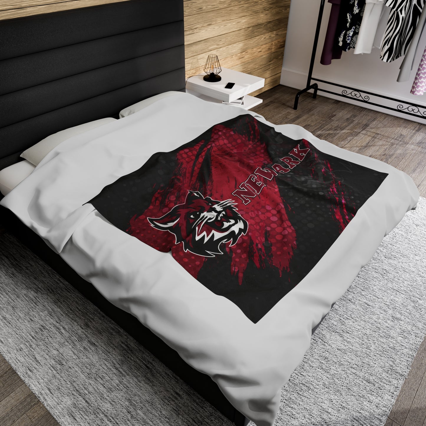 Newark High School Wildcats Plush Blanket