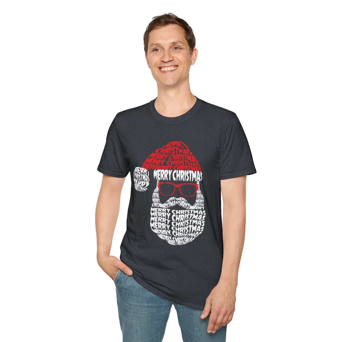 Retro Merry Christmas Santa Shirt – Fun Holiday Graphic Tee