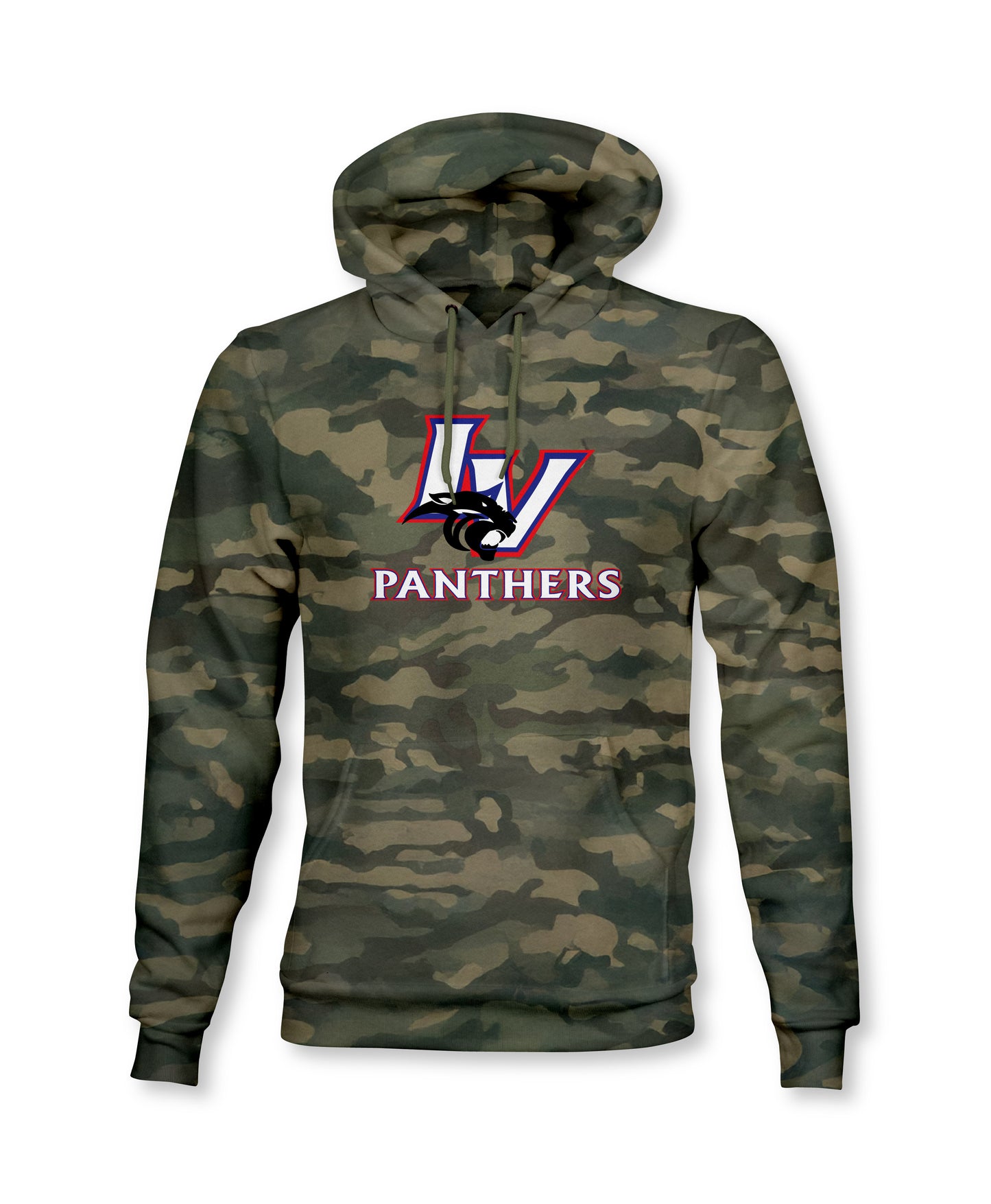 Licking Valley Panthers Hoodie - Camo Edition