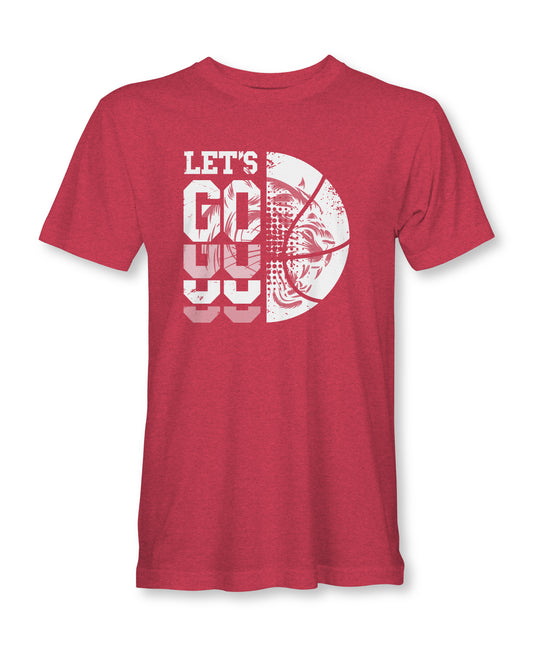 Lets Go Panther Basketball - School Spirit T-Shirt