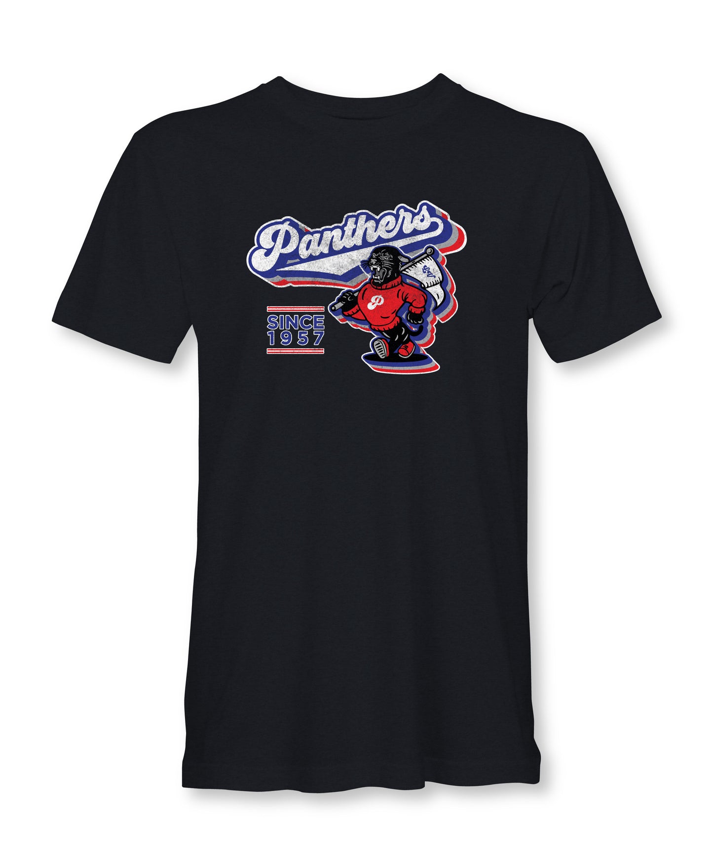 1957 Vintage Retro Panthers High School Spirit T-Shirt