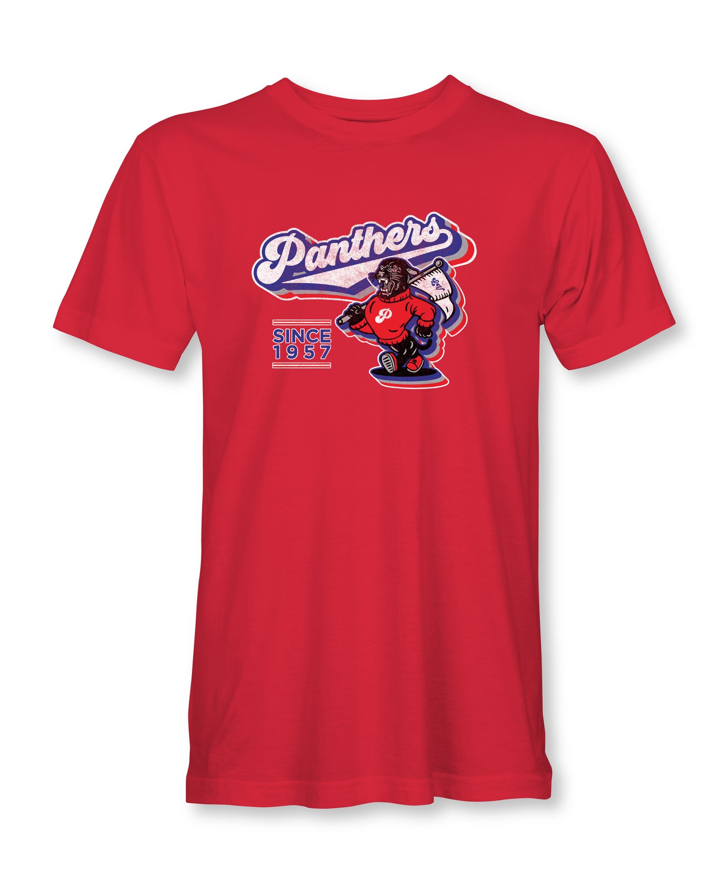 1957 Vintage Retro Panthers High School Spirit T-Shirt