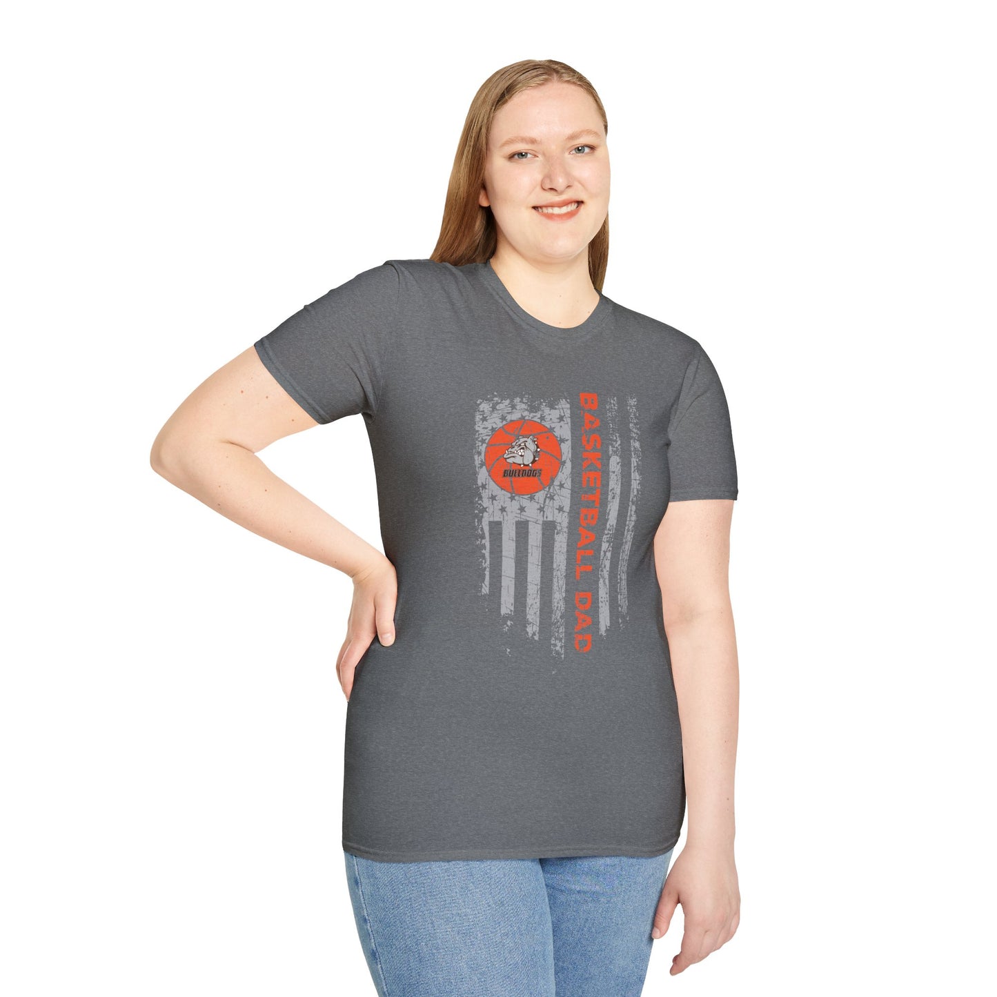 Basketball Dad Heath High School Spirit T-Shirt
