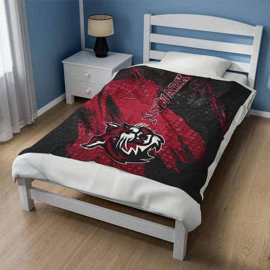 Newark High School Wildcats Plush Blanket