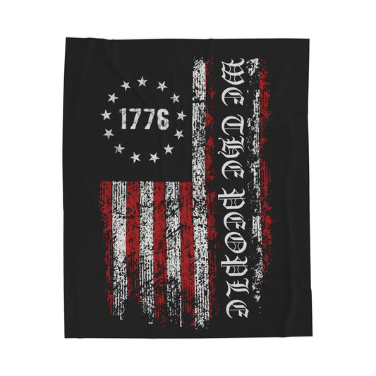 We The People - Velveteen Plush Blanket