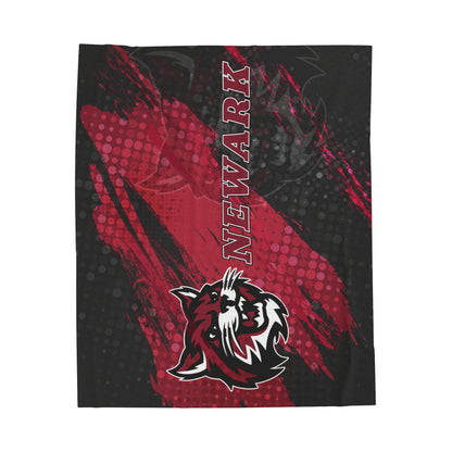 Newark High School Wildcats Plush Blanket