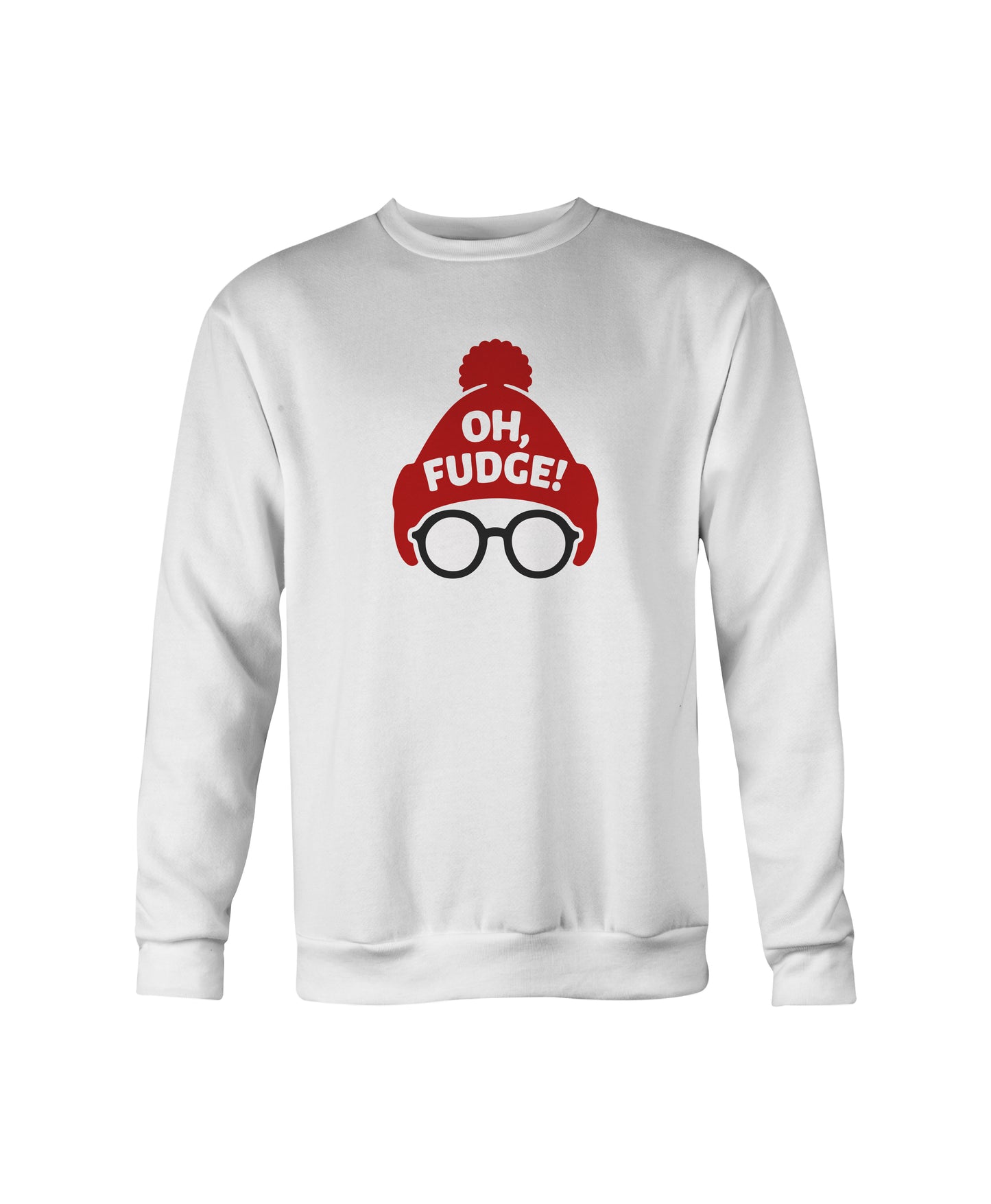 “Oh, Fudge!” Holiday Sweatshirt – Cozy Unisex Crewneck