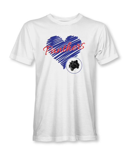 Panthers/Heart T-shirt