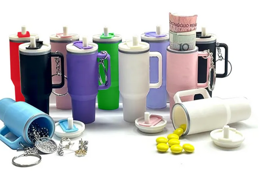 Tumbler Chapstick Holder with Keychain – Convenient and Stylish Accessories